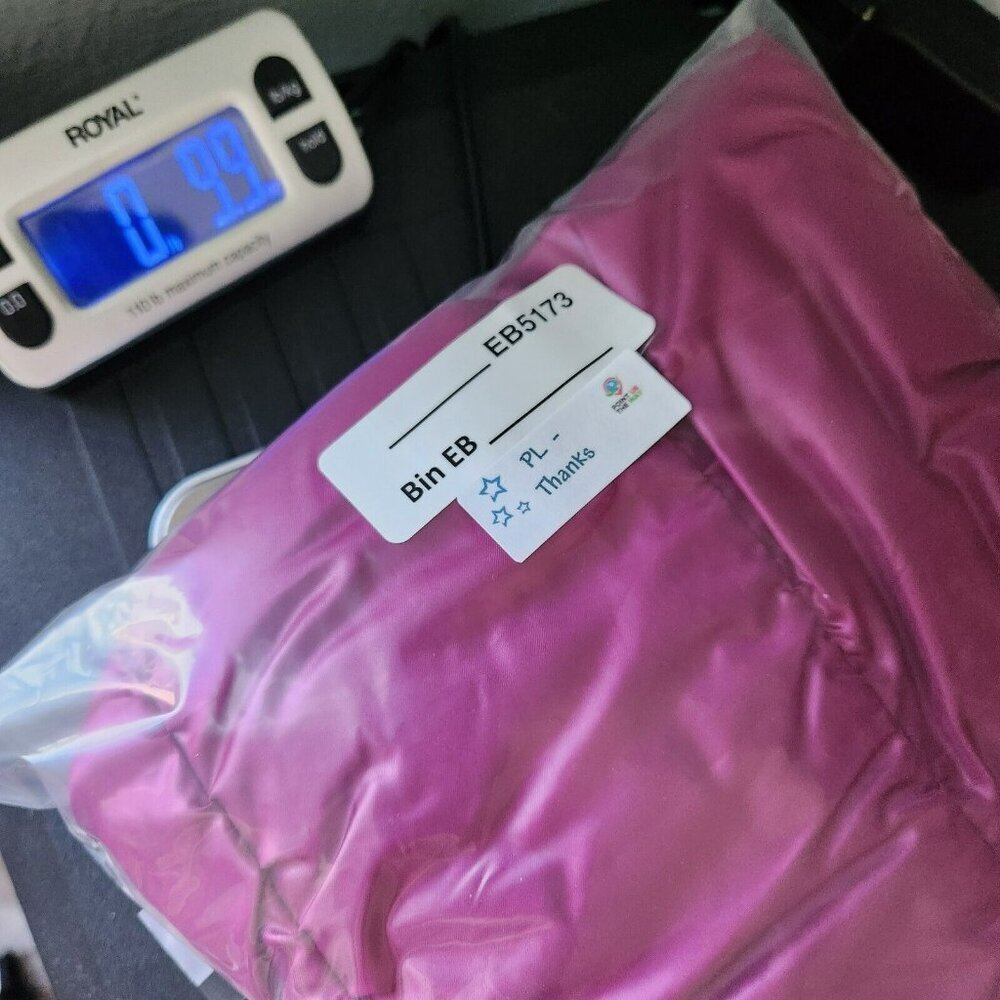 NWT Zenergy By Chicos Womens Pink Shimmer Romana Ruched Zip Puffer Vest Size - Picture 15 of 16